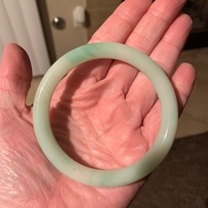 Light green glass jade bracelet